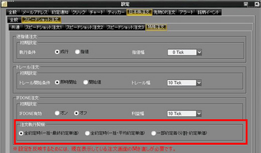 岡三ネットトレーダーIFDONE注文と逆指値・トレール注文との組み合わせ